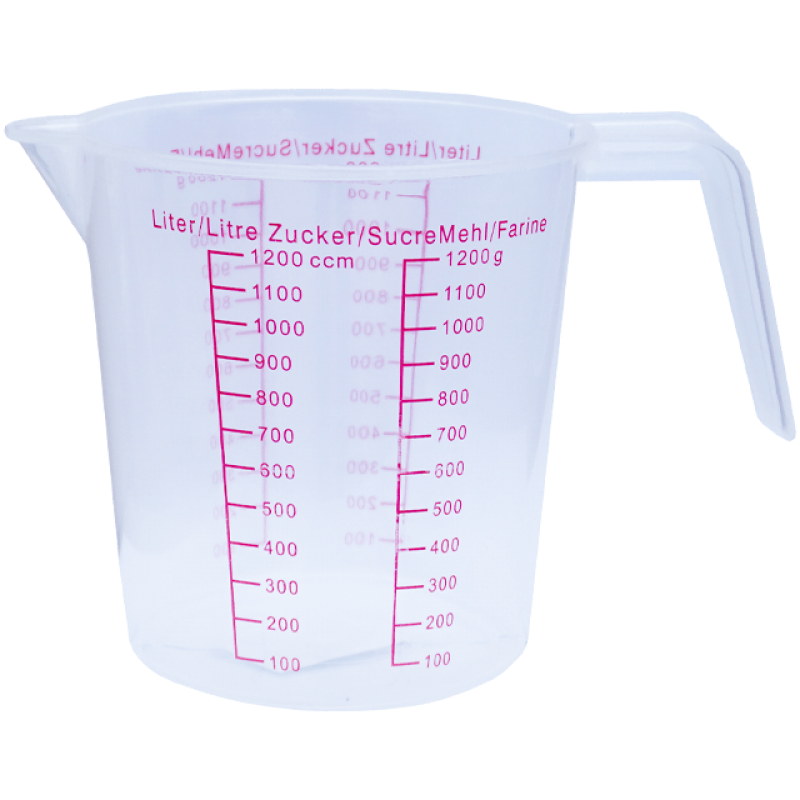 Cana gradata din plastic 1.2 l